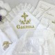 Крестильная крыжма для девочки "Сабина" + мешочек